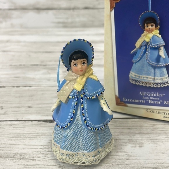 HALLMARK MADAME ALEXANDER “Elizabeth “Beth” March 2003 Christmas Ornament - Picture 3 of 8